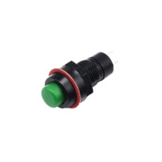 Кнопка DS-211 2A-250V с фикс. зел.